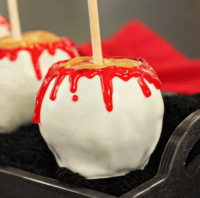 bloody caramel apples