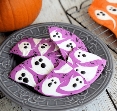ghost chocolate bark